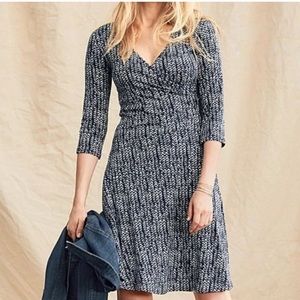 Garnet Hill Brianna Faux Wrap Dress, XL